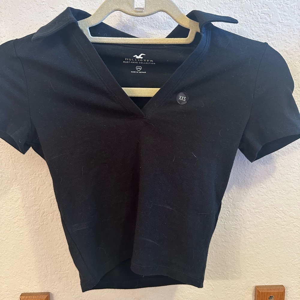 NWT Hollister cropped polo shirt